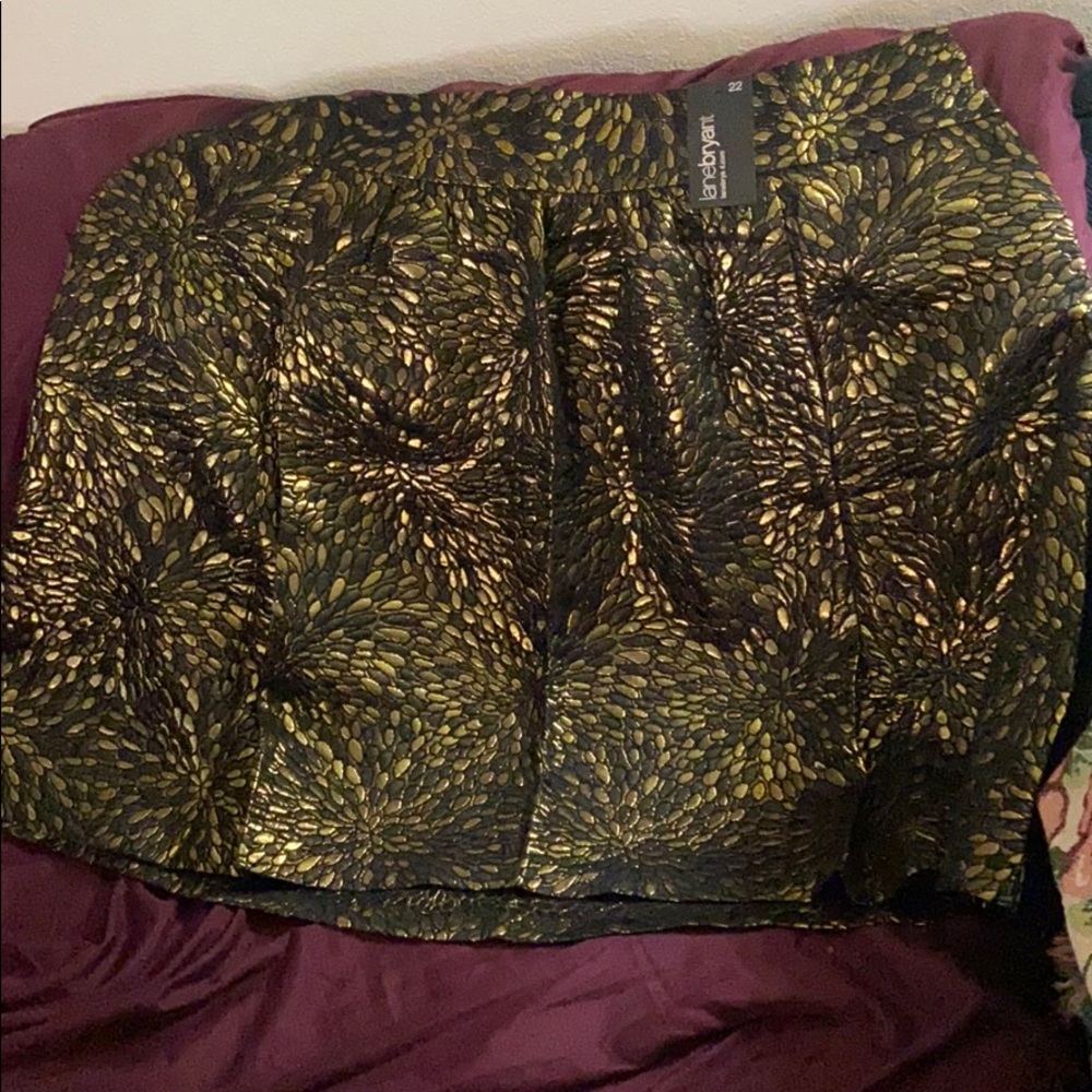 Gold And Black  skirt